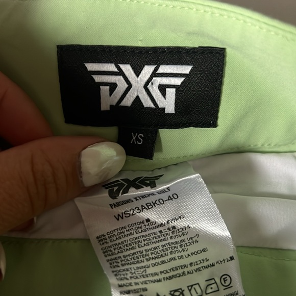 Used PXG Women's Golf Logo Green and White Size XS Skirt Skort - Picture 2 of 4